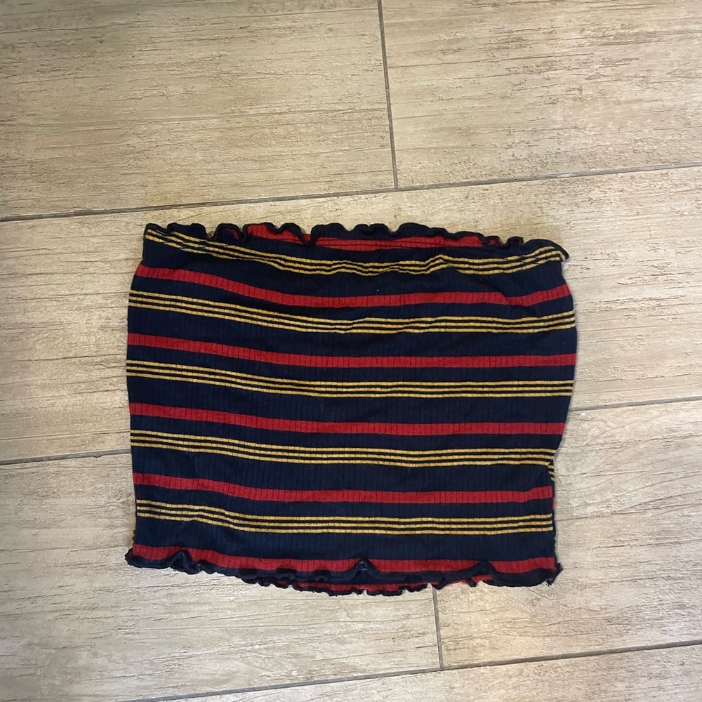 striped tube top